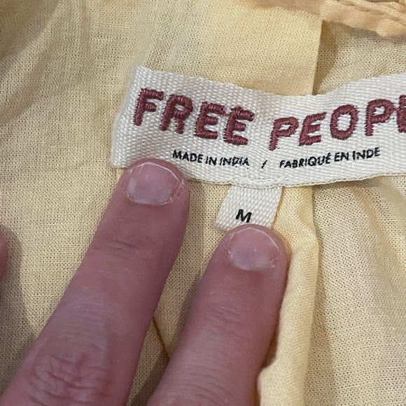 nwot free people sorel cottage jacket in golden medium sold out - Picture 11 of 16